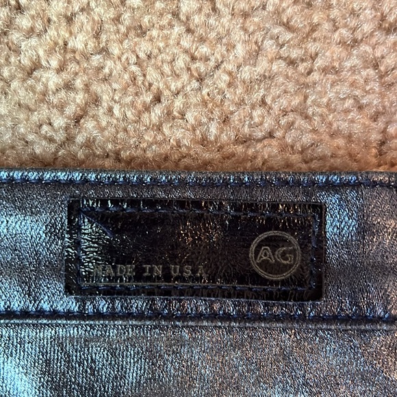 NWT AG Adriano Goldschmied The Silhouette Metallic Legging Jeans - Picture 10 of 13